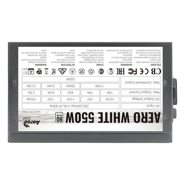 Power supply Aerocool AEROW550 550W Black - Image 5