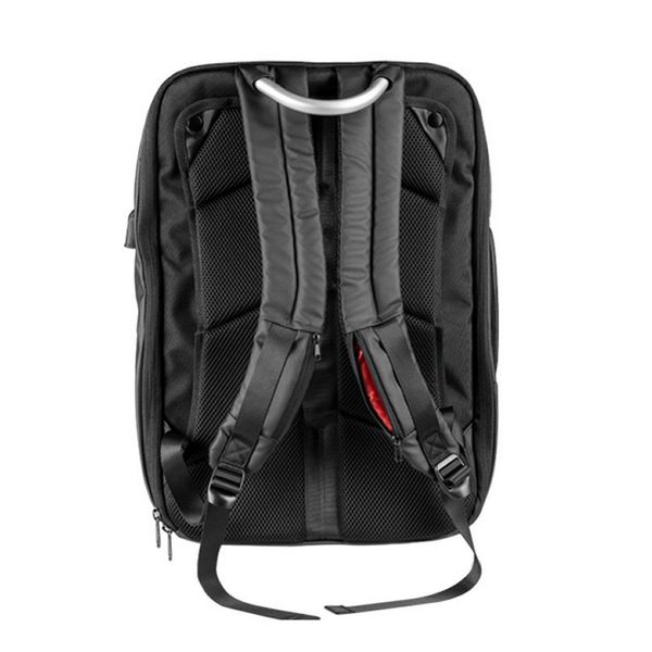 Anti-theft Rucksack with USB and Tablet and Laptop Compartment Mars Gaming MB2 17” Black/Red